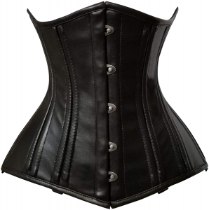 Underbust Faux Leather Corset